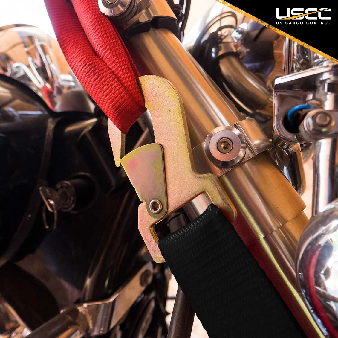 1" x 15' Ratchet Strap w/ Flat Snap Hooks