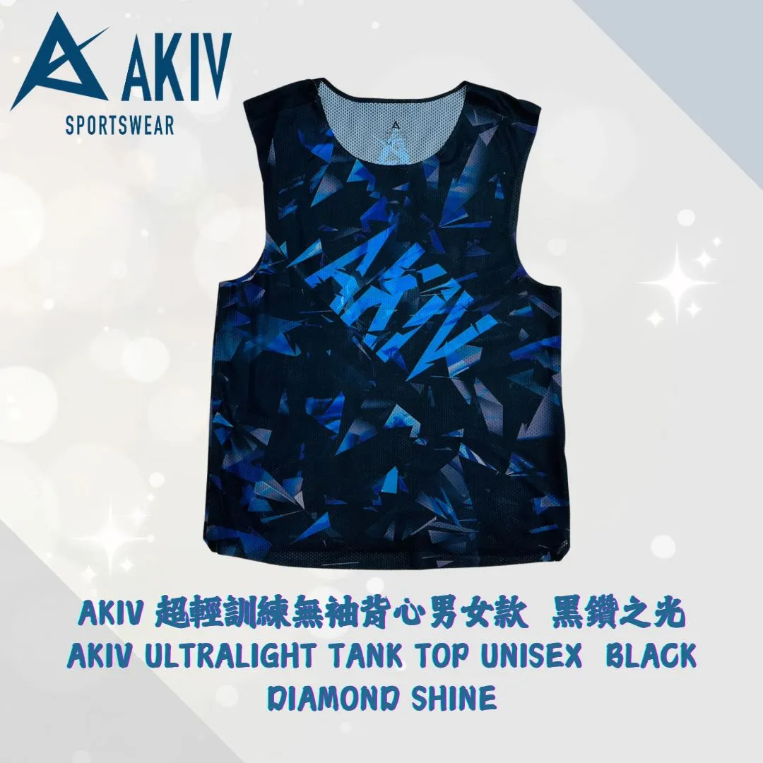 AKIV Ultralight Tank Top Unisex | Black Diamond Shine