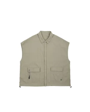 A.T OUTDOOR Nylon 2 Pocket Button Up Blouse