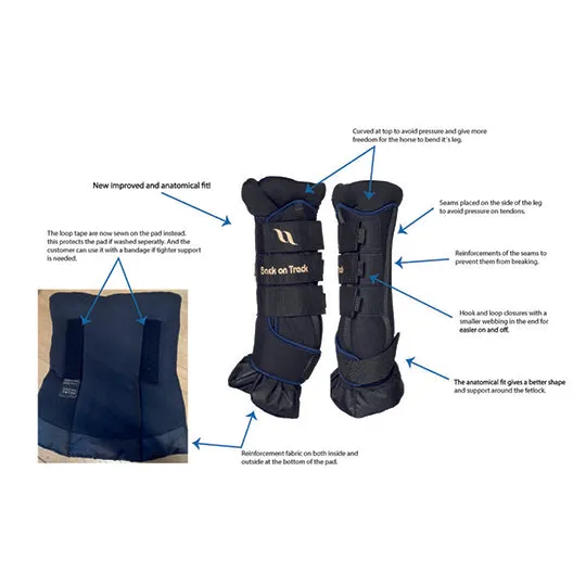 Back on Track Royal Deluxe Quick Wraps- Black