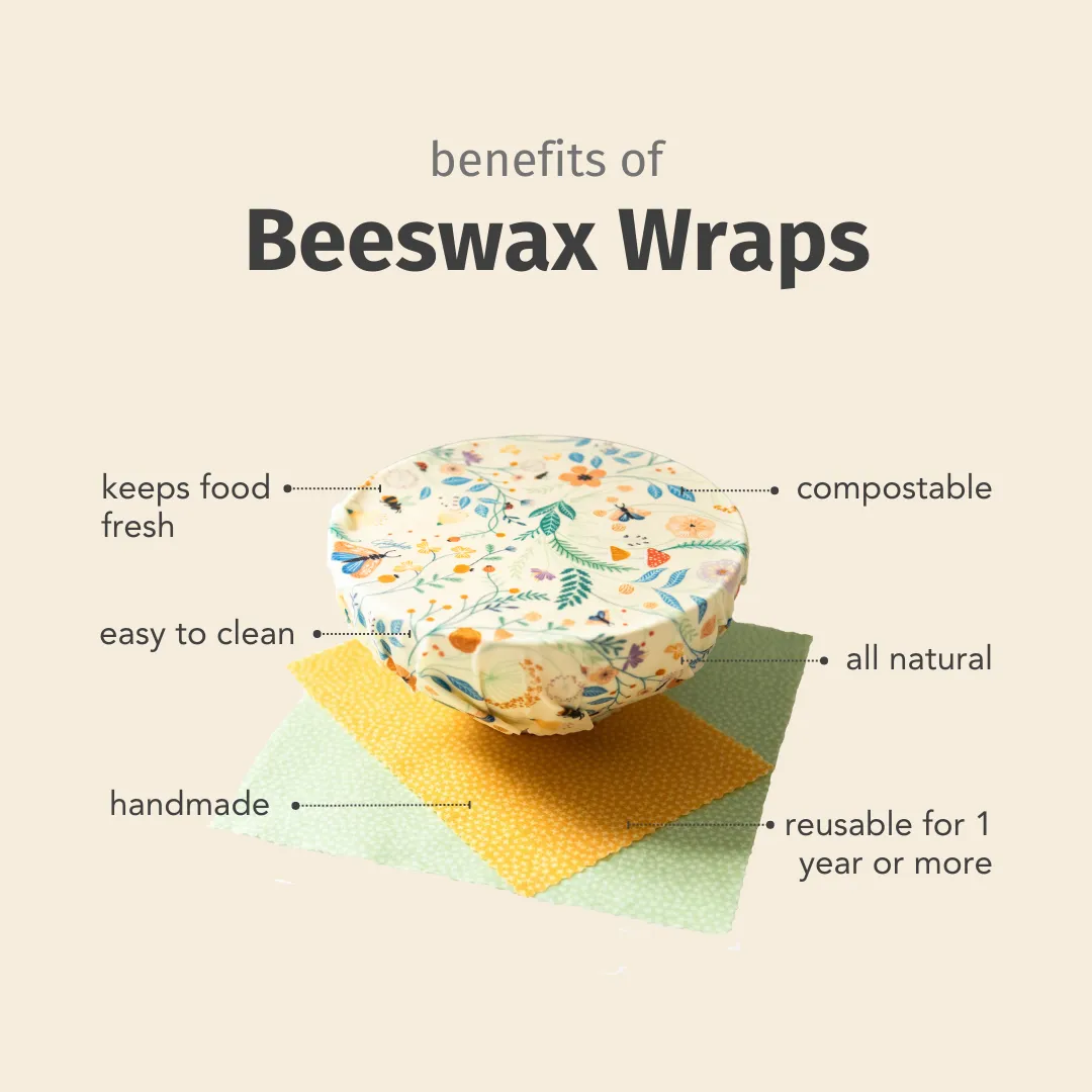 Bee Hive Bundle: Beeswax Food Wraps   Swedish Dishcloths