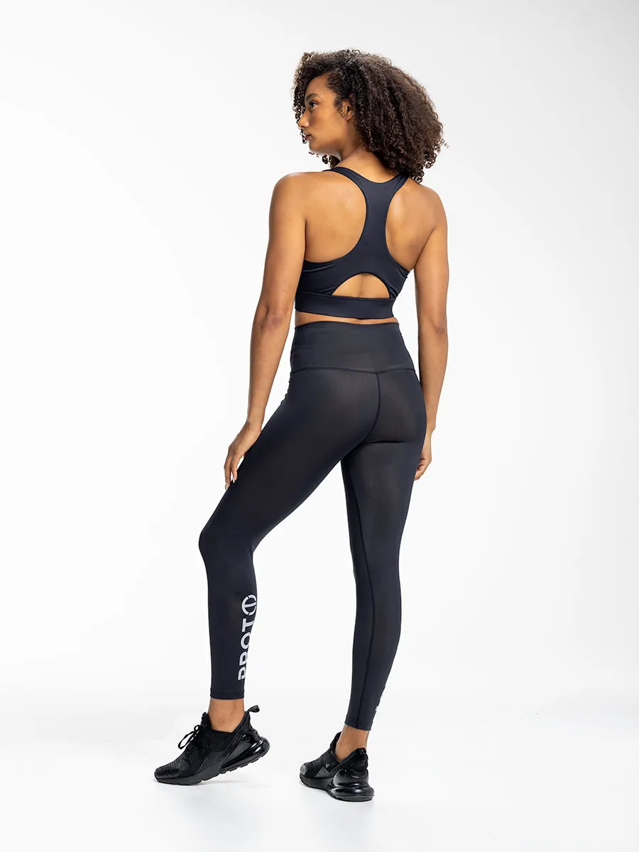 Black Reflective Leggings