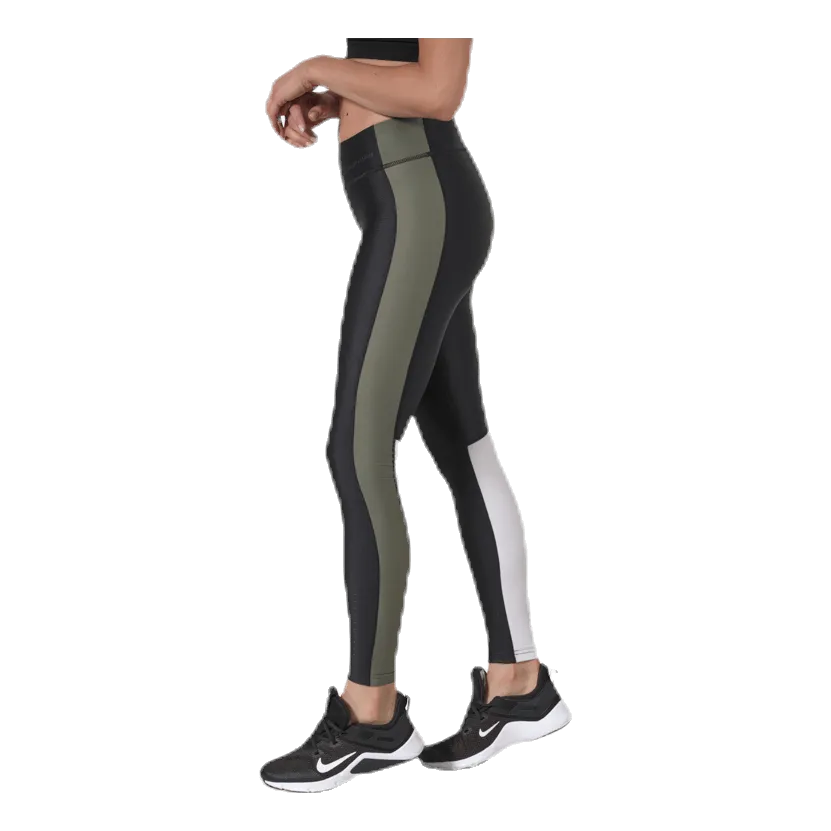 Blocked Compression Tights Green