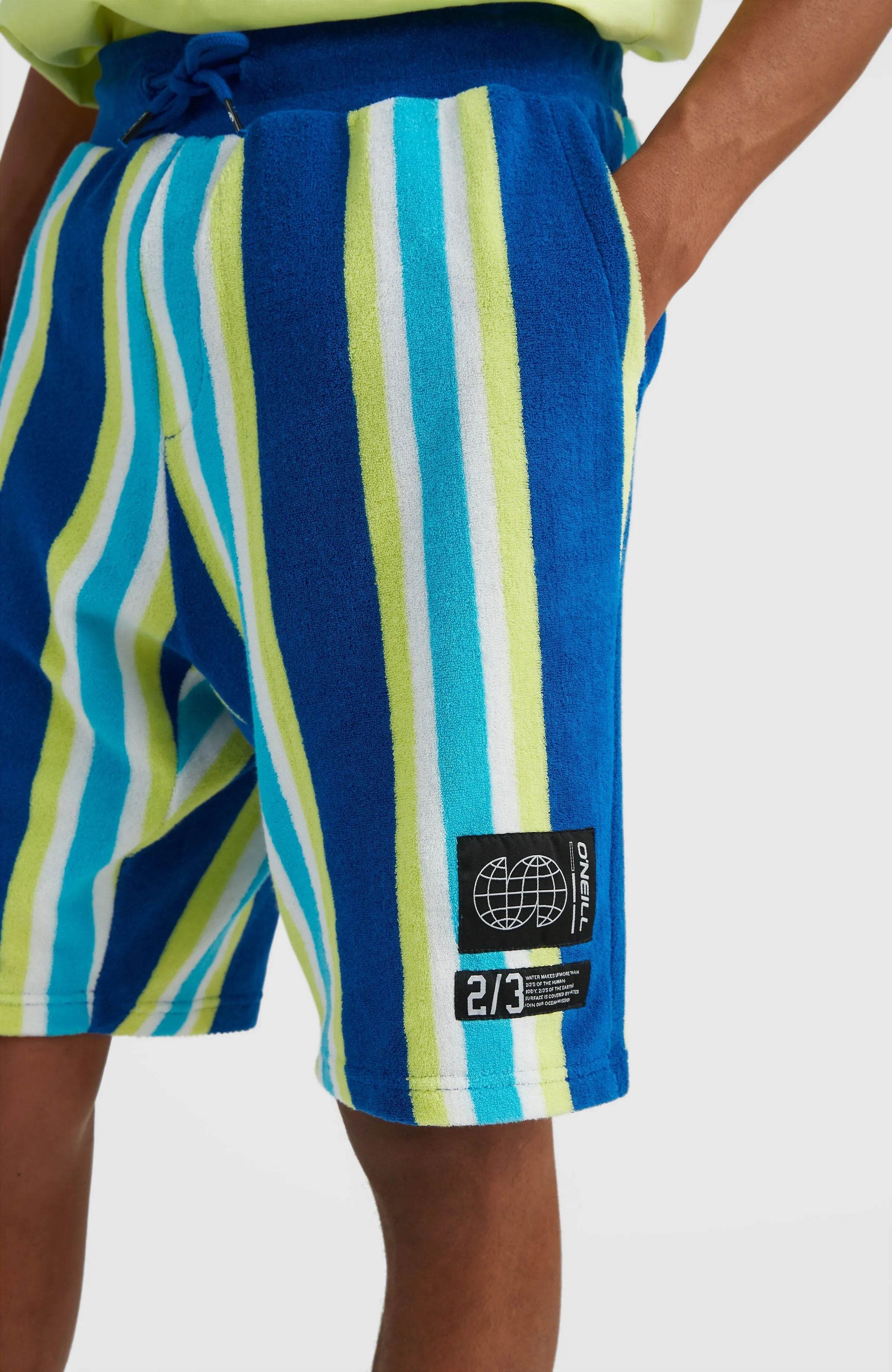 Brights Terry Short | Blue Towel Stripe