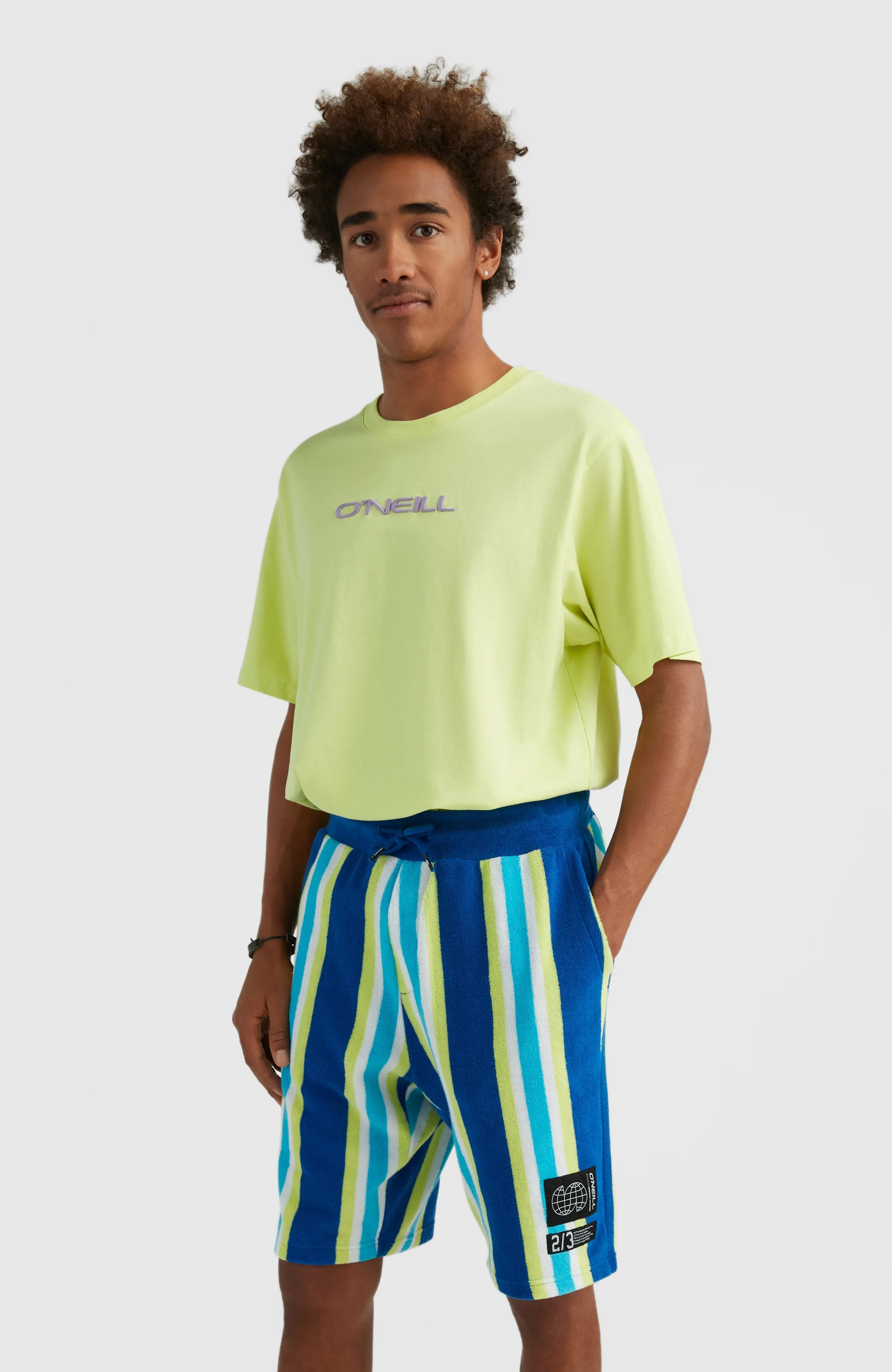 Brights Terry Short | Blue Towel Stripe