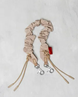 Bungee Wrist Strap / Beige Satin
