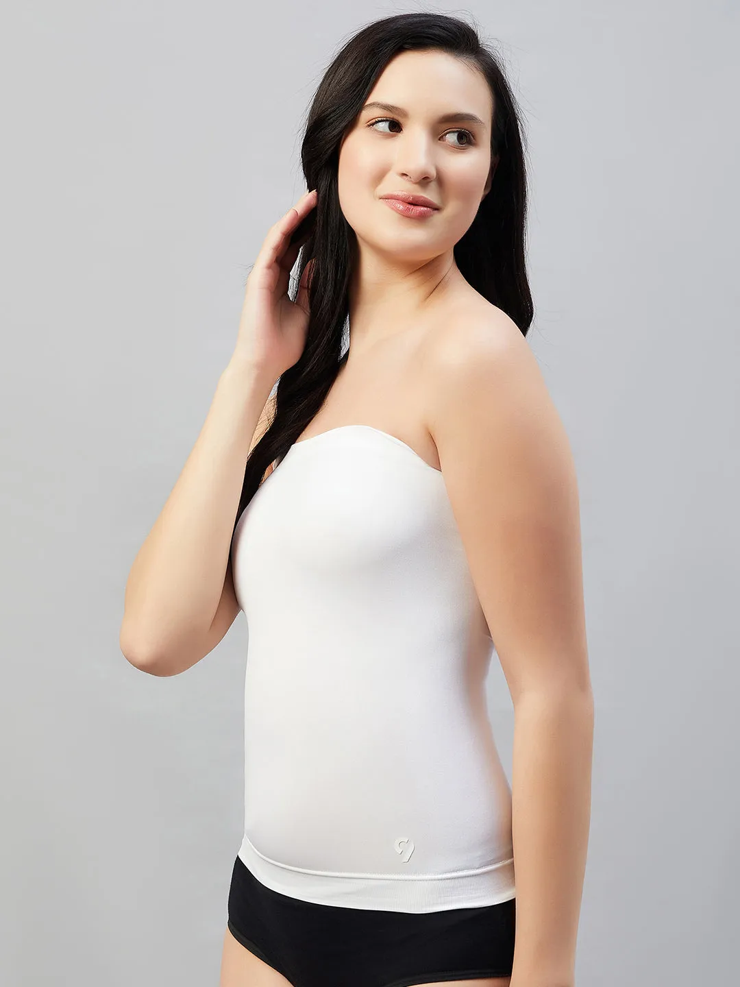 C9 Airwear Seamless Detachable Straps Tube Top for Women - White