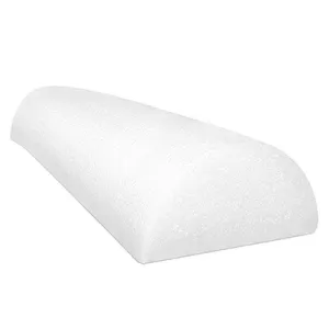CanDo Foam Roller - White PE foam - 6" x 30" - Half-Round
