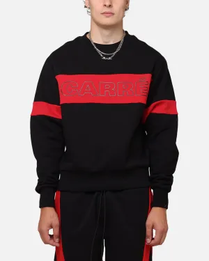 Carre Bars Crewneck Black/Red
