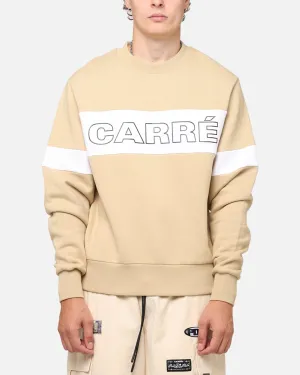 Carre Bars Crewneck Stone/White