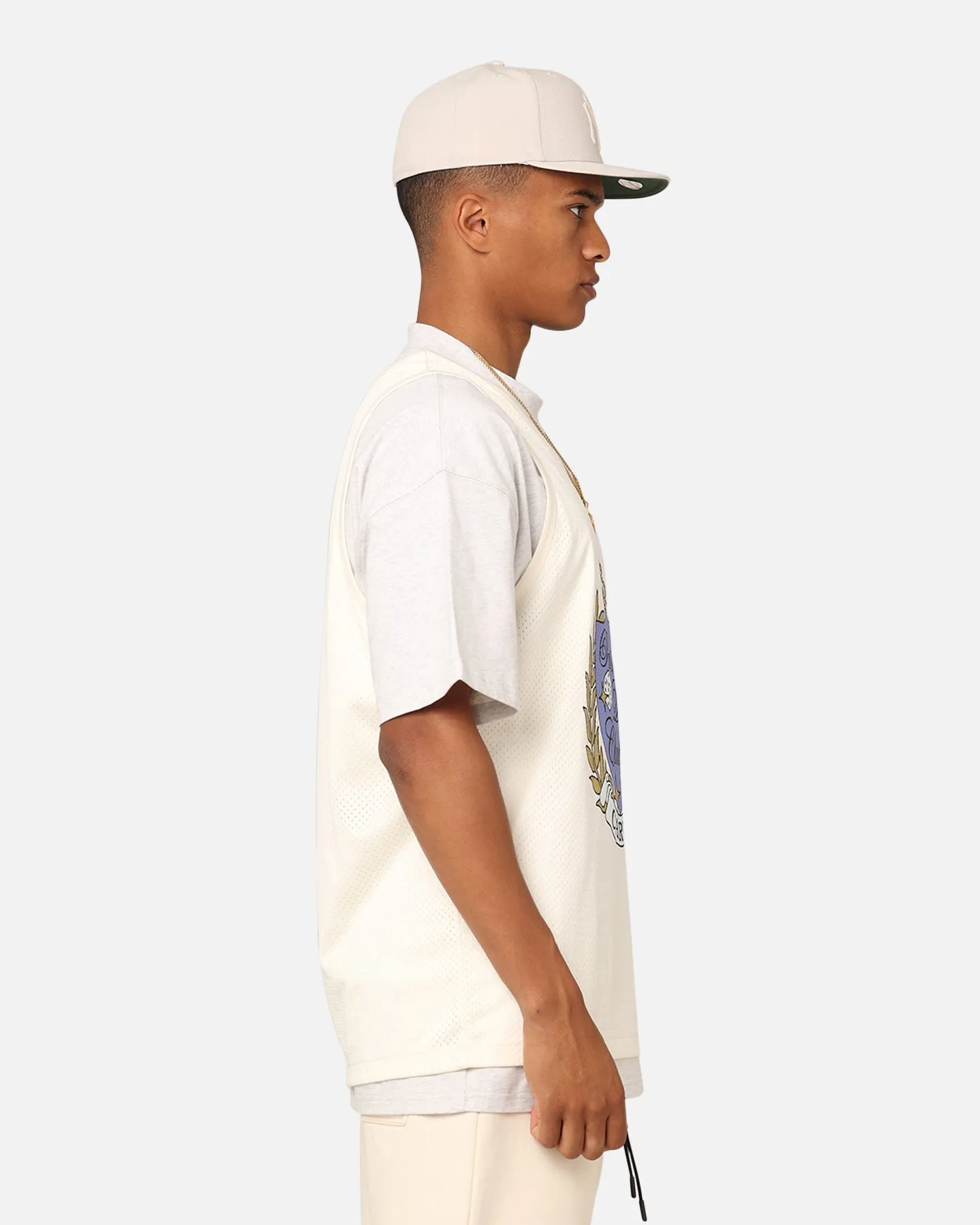 Carre Dice Club Mesh Singlet Off White