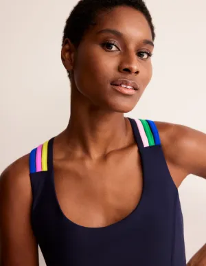 Cross Back Active Vest-Navy, Multi