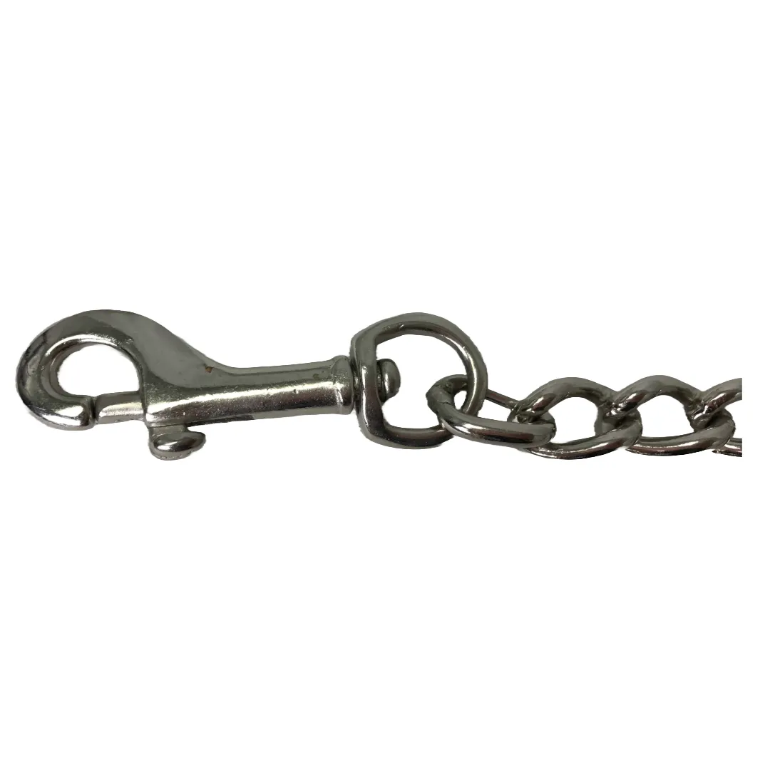 Derby Originals Multipurpose Crystal Inlay Leather Lead for Cattle, Horse or Dog with Chain and Swivel Snap