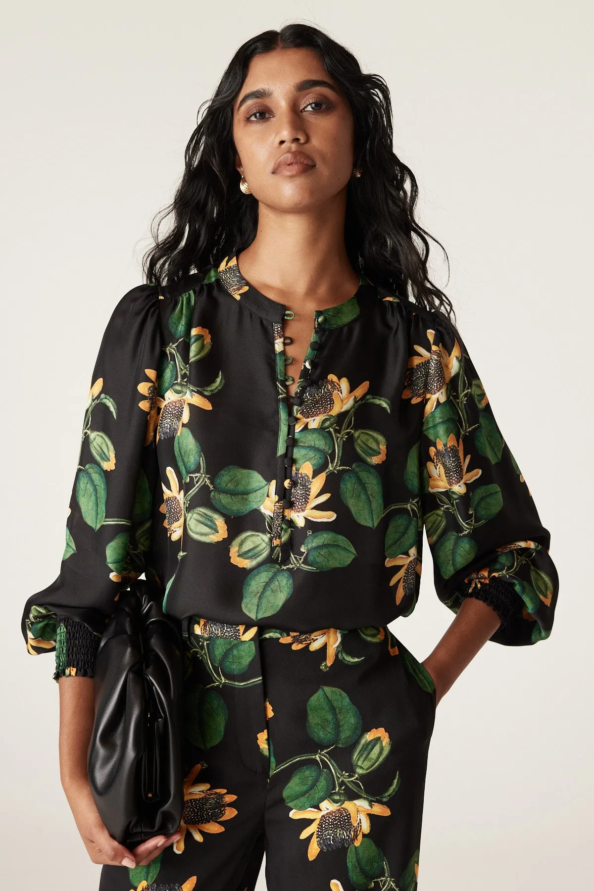 Eleanor Blouse - Sweet Pea Print