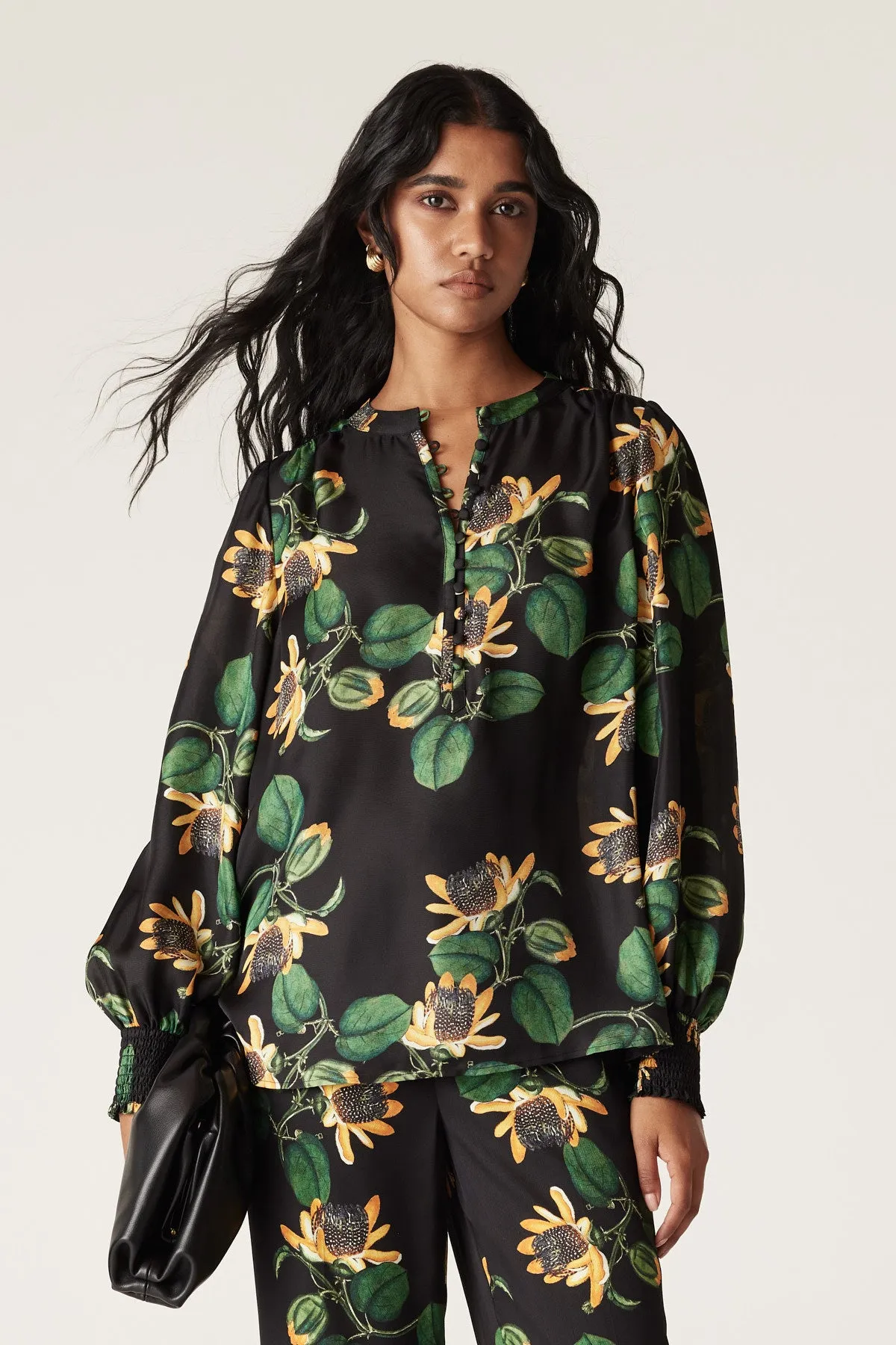Eleanor Blouse - Sweet Pea Print
