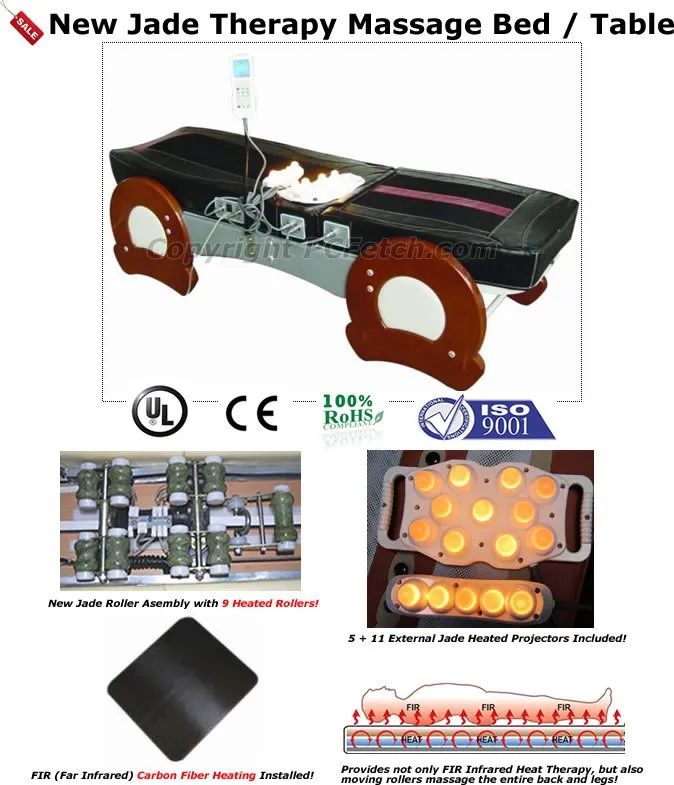 Far Infrared Jade Therapy Massage Bed / Spinal Chiropractic Traction Table