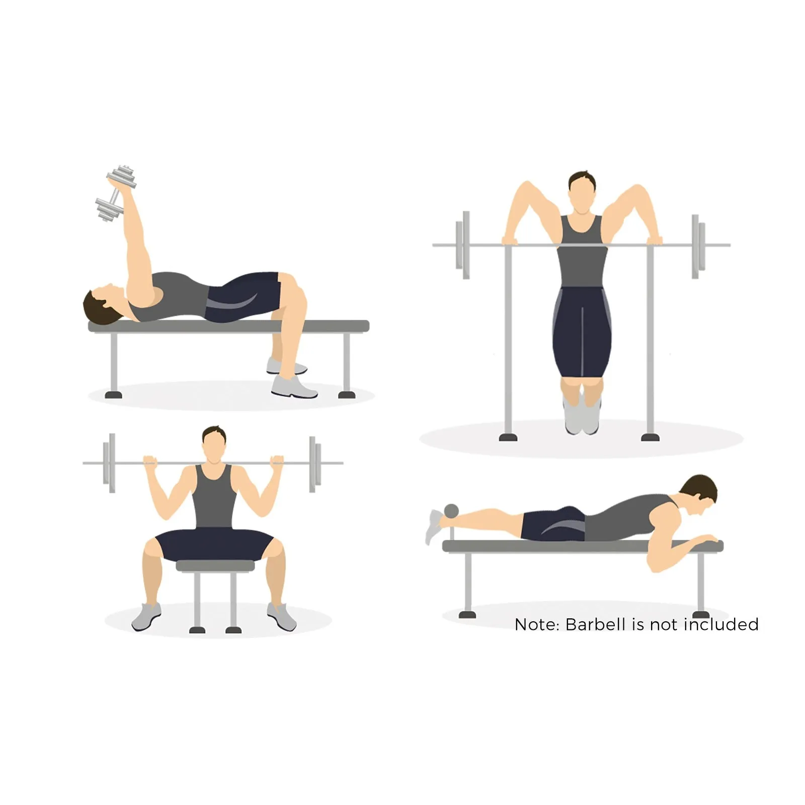 Finex Bench Press Weight Bench 10in1 Multi-Station Fitness Home Gym Equipment