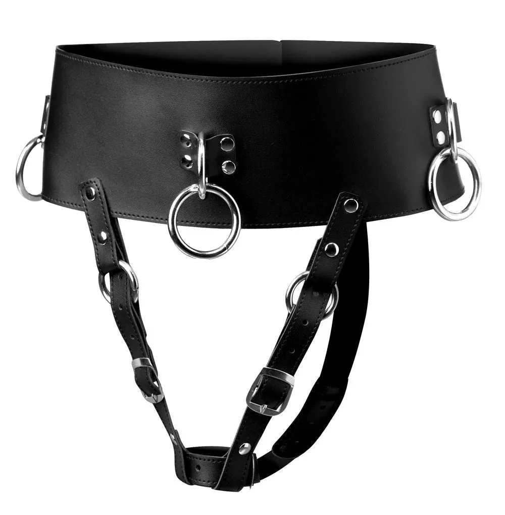 Forced Orgasm Wand Belt Harness for Massager Vibrator Vibe Clit Massage