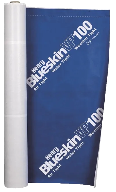 Henry Blueskin VP100 Water Resistive Air Barrier Membrane: 12" Wide