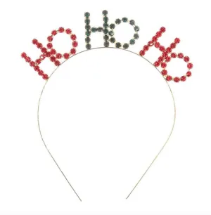 HO HO HO Holiday Headband Tiara