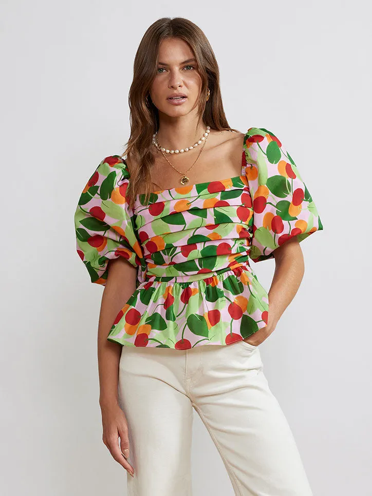 Lois Multi Cherry Top