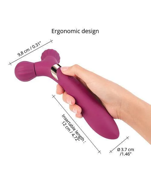 Love To Love Fireball Forked Vibrator - Plum Star