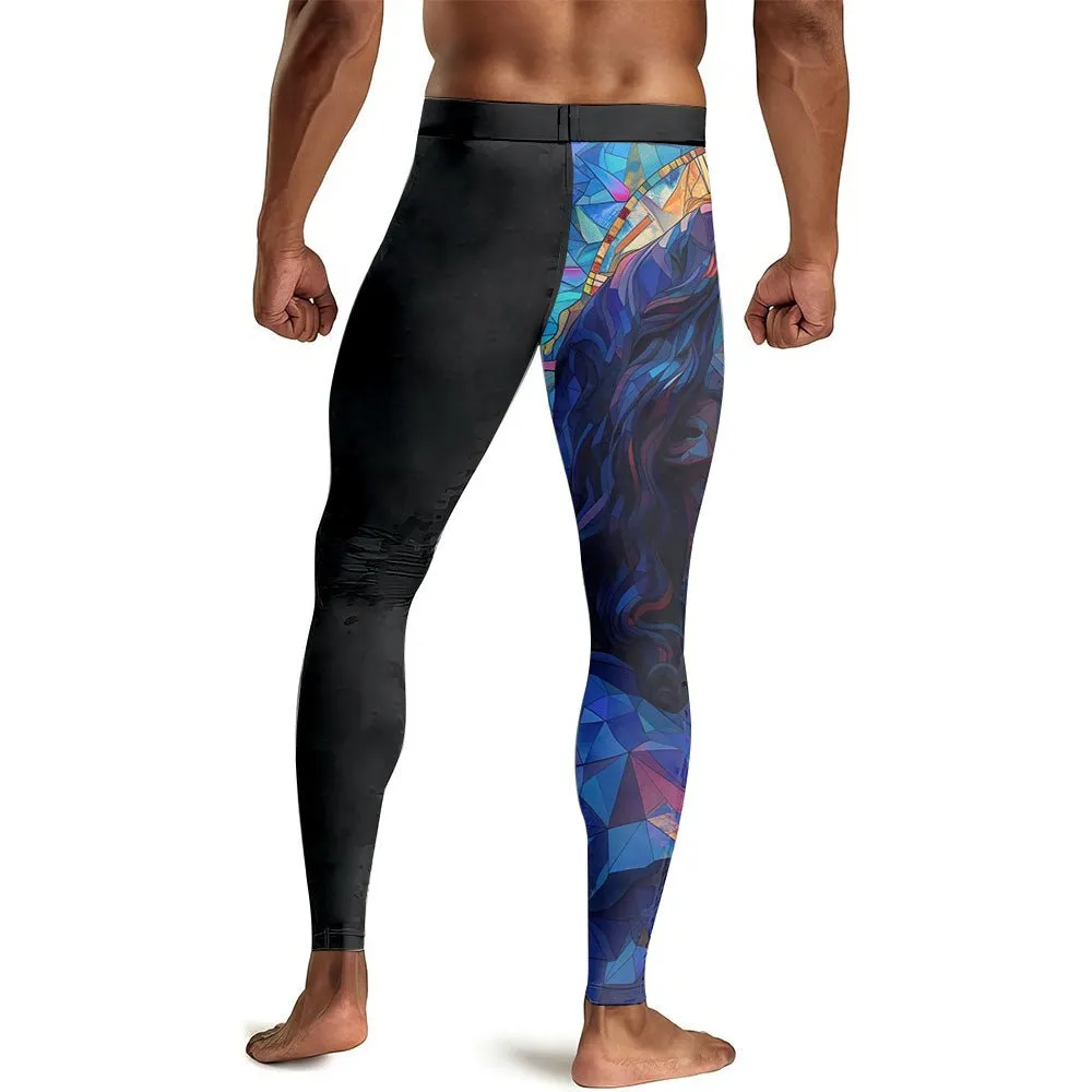 Merciful Jesus Men's Compression Leggings