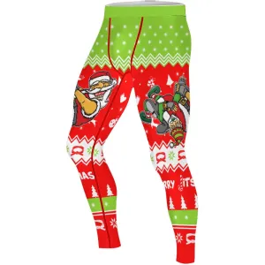 Merry Jitmas Santa Clause Men's Compression Leggings