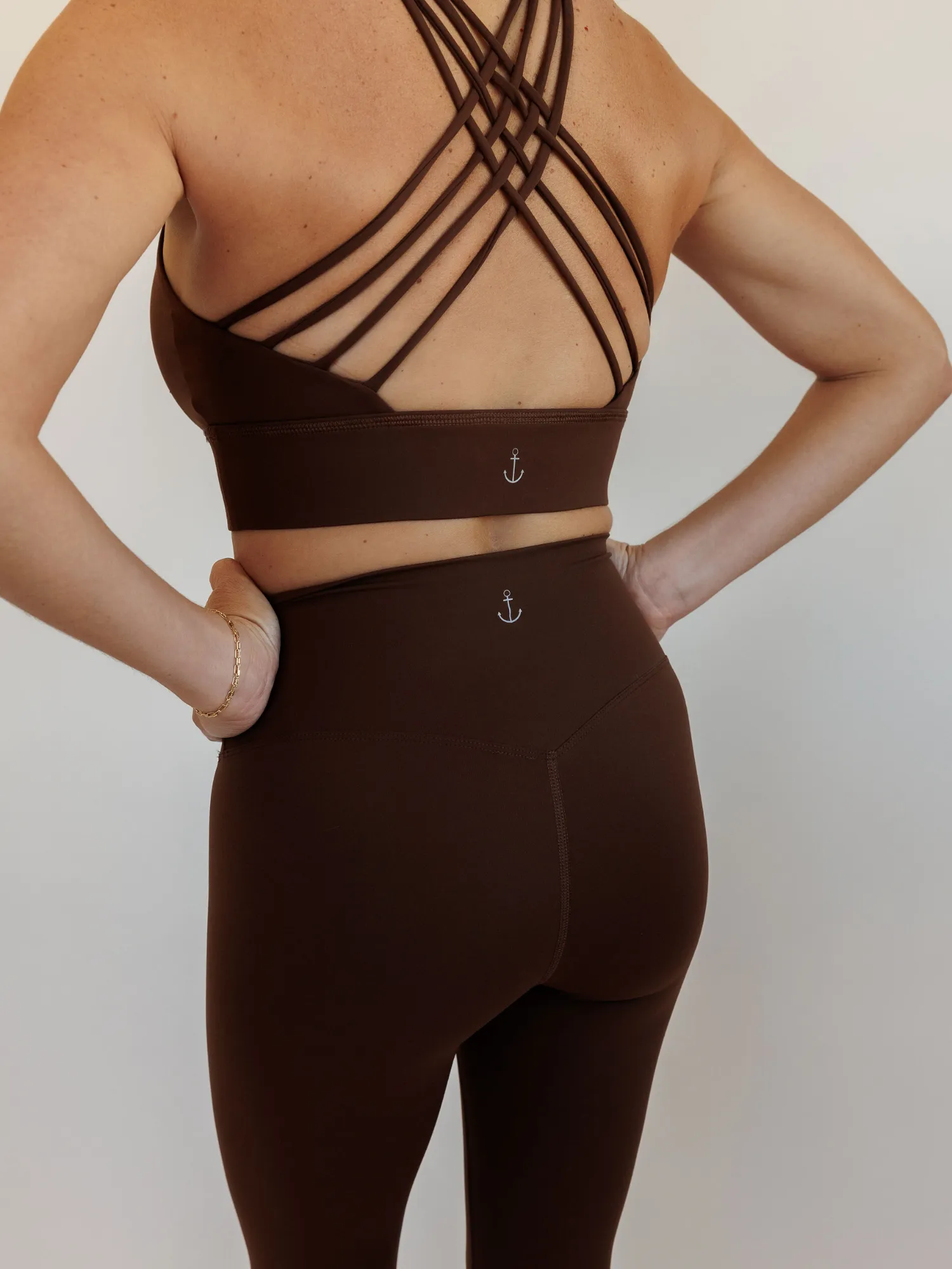 Mocha Brown "Mia" Luxe and Lift High Rise Leggings