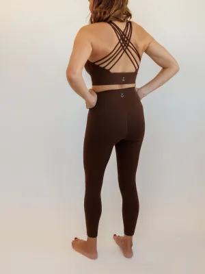 Mocha Brown "Mia" Luxe and Lift High Rise Leggings