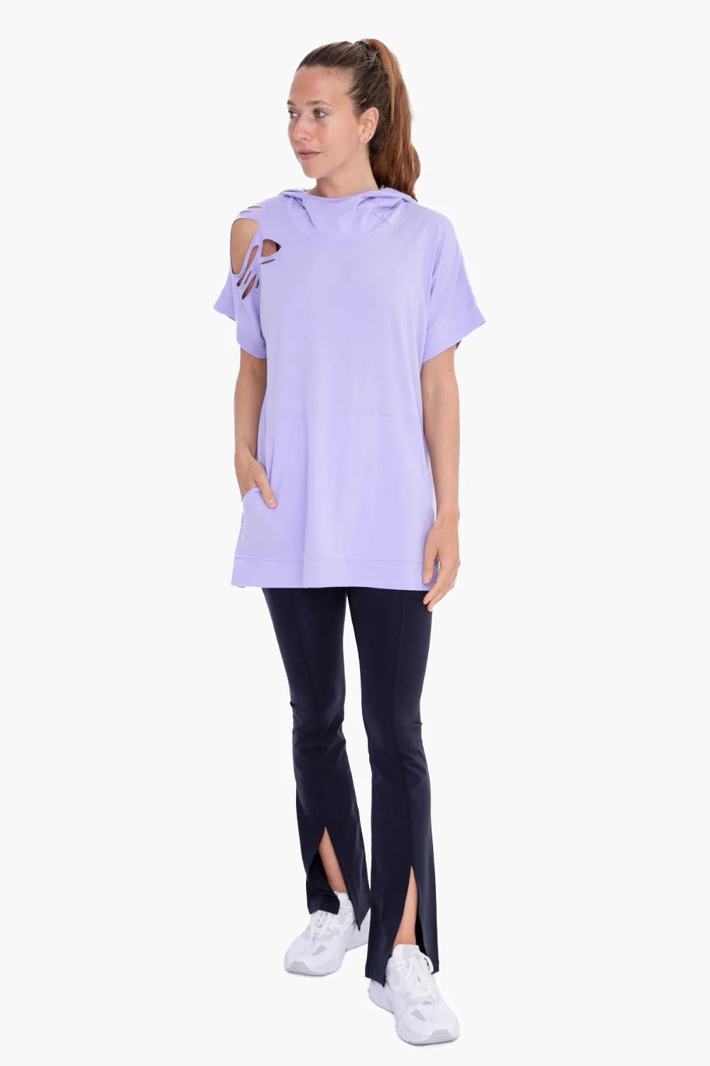 MONO B Front Slit Mid Rise Legging