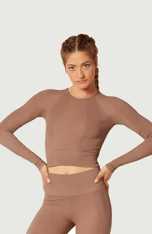 One By One Long Sleeve Crop