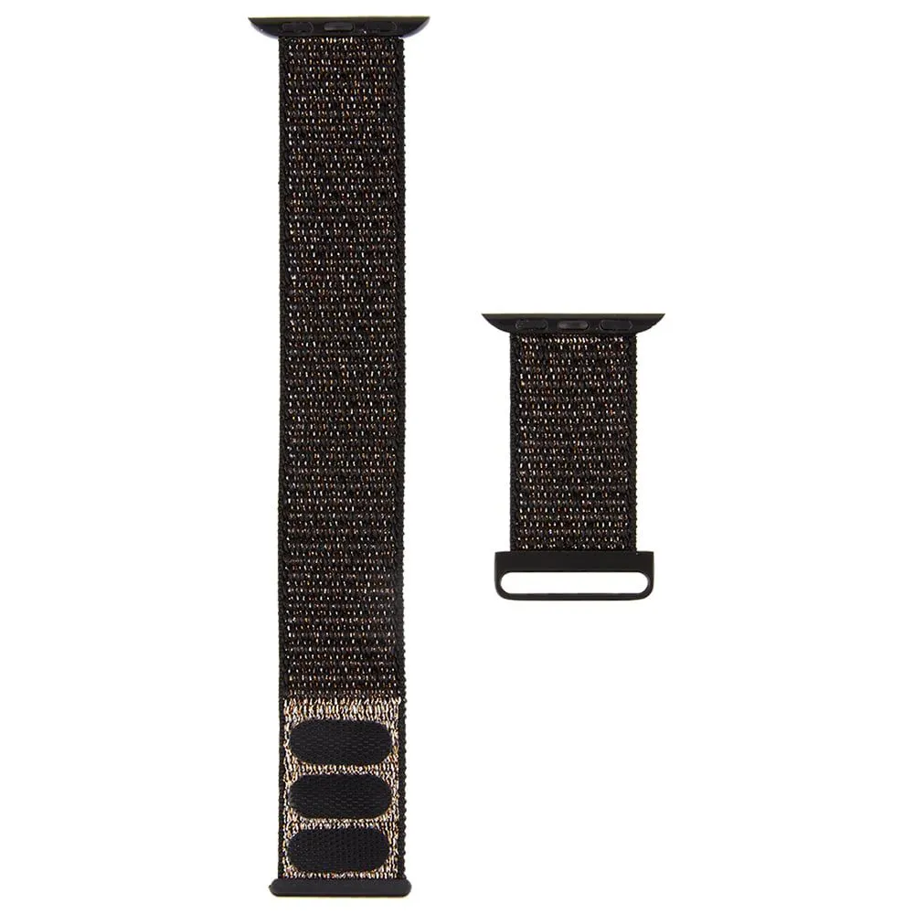[OPEN BOX] CASE-MATE  42-44mm Apple Watch Nylon Band for Series 1-8 & SE - Mixed Metallic Black  (Apple Watch sold separately)