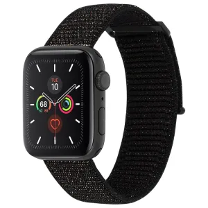 [OPEN BOX] CASE-MATE  42-44mm Apple Watch Nylon Band for Series 1-8 & SE - Mixed Metallic Black  (Apple Watch sold separately)