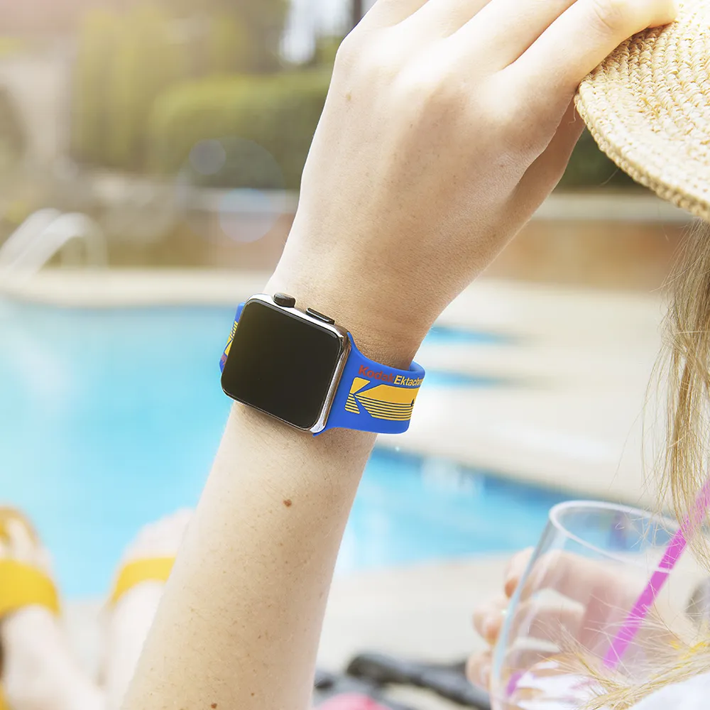[OPEN BOX] CASE-MATE 42-44mm Kodak Apple Watch Band for Series 1-8 & SE - Ektachrome Blue  (Apple Watch sold separately)
