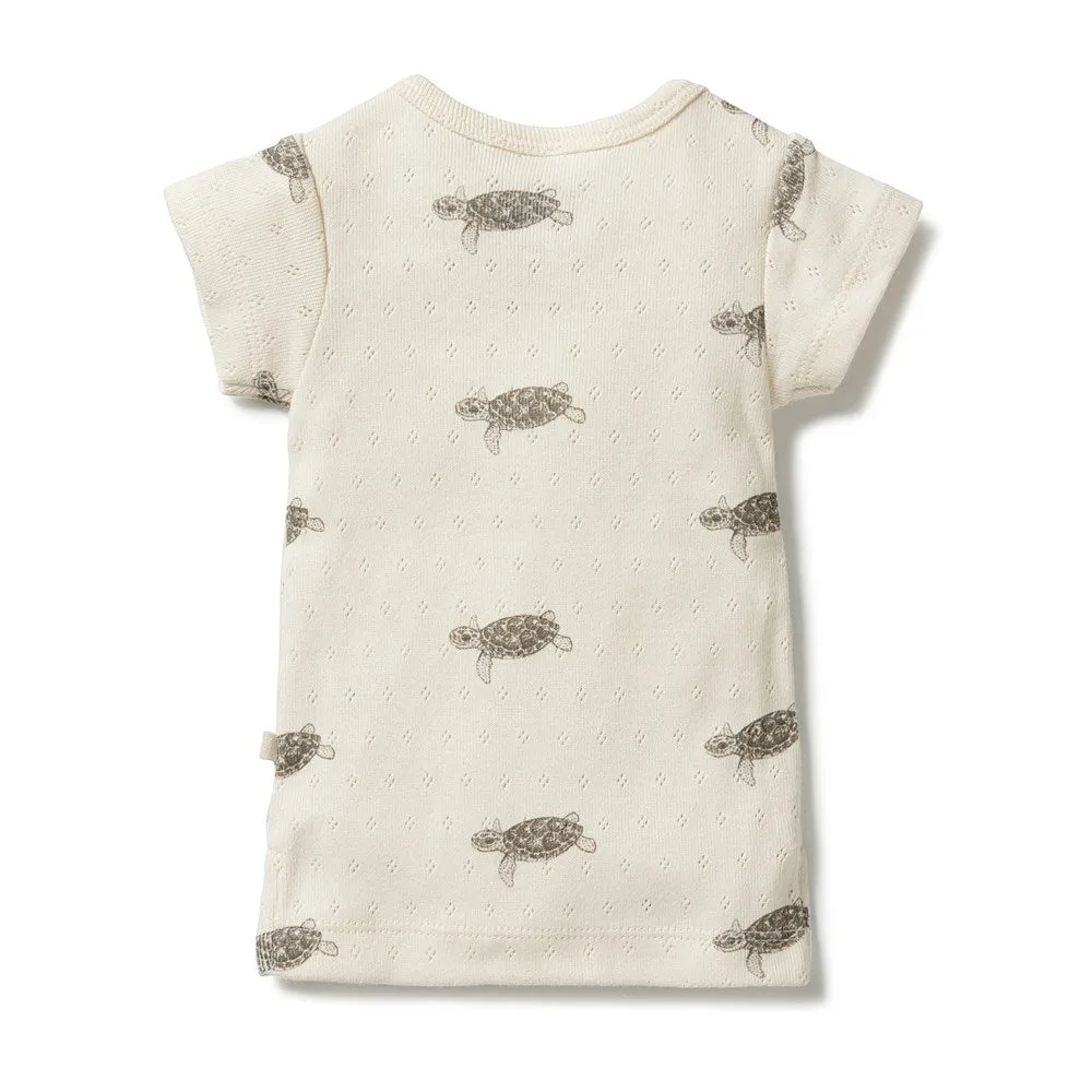 Organic Pointelle Pocket Tee