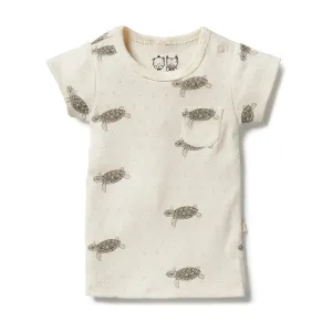 Organic Pointelle Pocket Tee