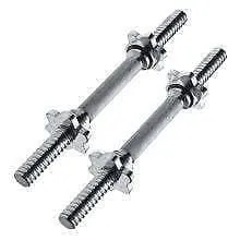SALE: Solid Chromed 14″ Spinlock Dumbbell Handles - 28mm Diameter (Pair)