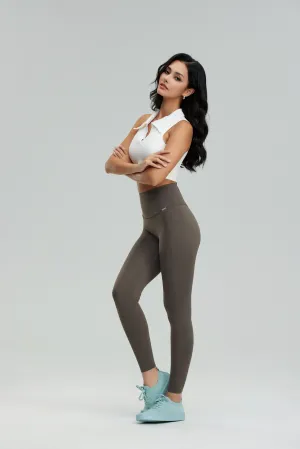 SilkySculpt Seamless Leggings - Dark Taupe