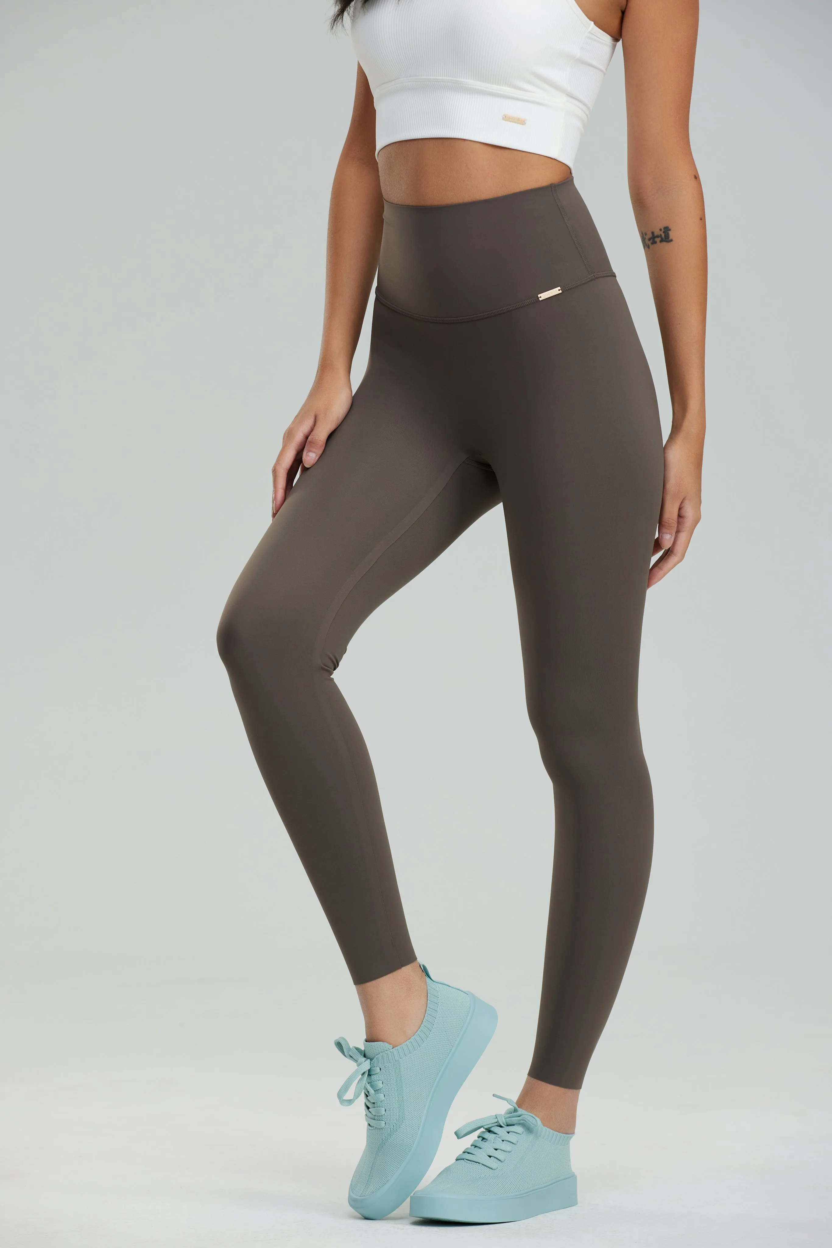 SilkySculpt Seamless Leggings - Dark Taupe