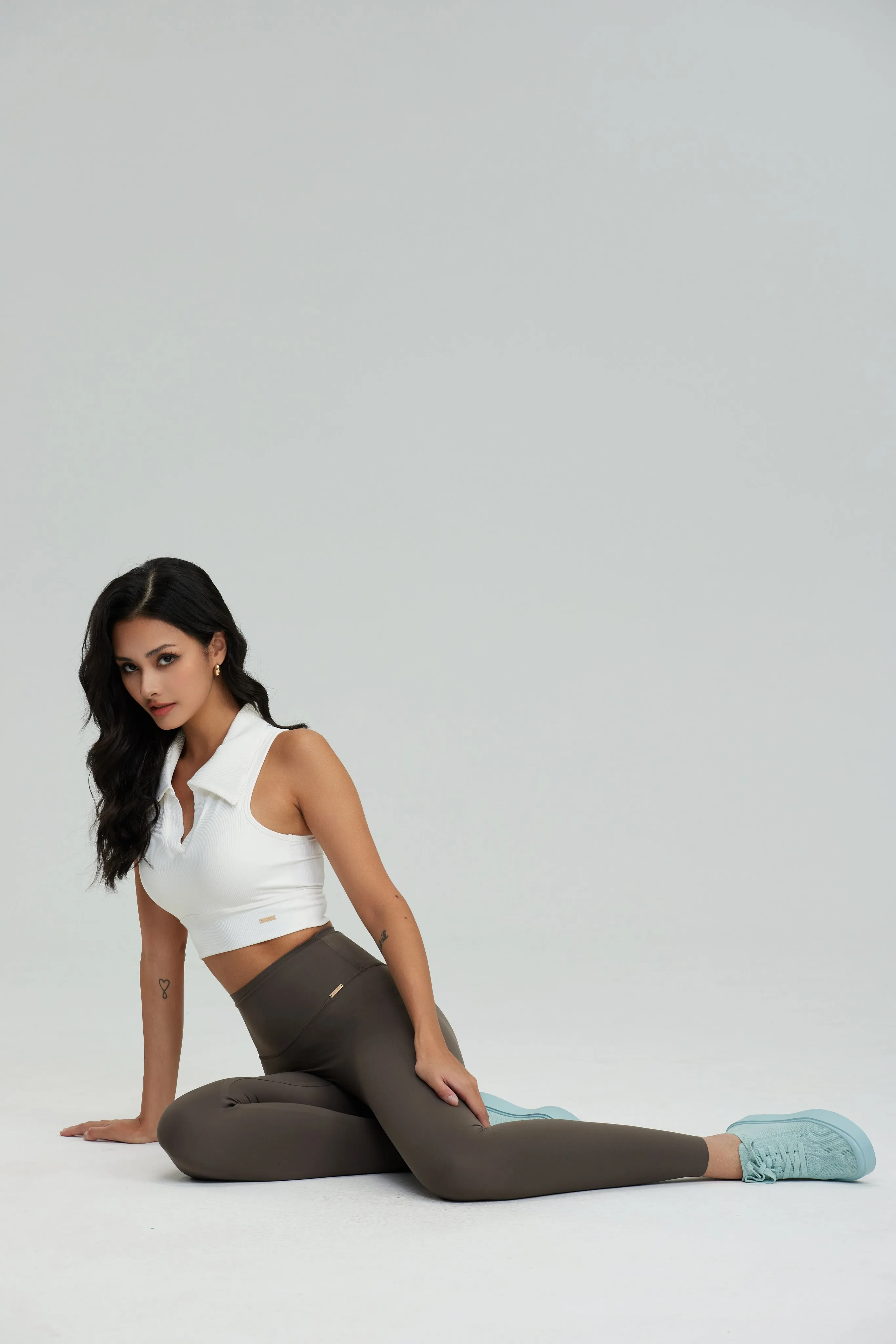 SilkySculpt Seamless Leggings - Dark Taupe
