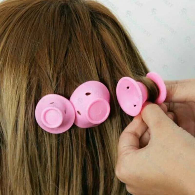 Soft Rubber Hair Care Rollers Silicone Hair Curler