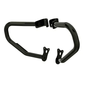 Steel Front Highway Bars, Pair -Black