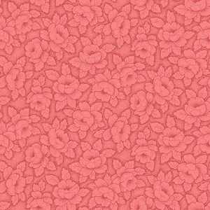 Stof Fabrics Colourflow Pink Flowers with Leaves Cotton Prints