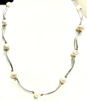 Twisted Silver Necklace