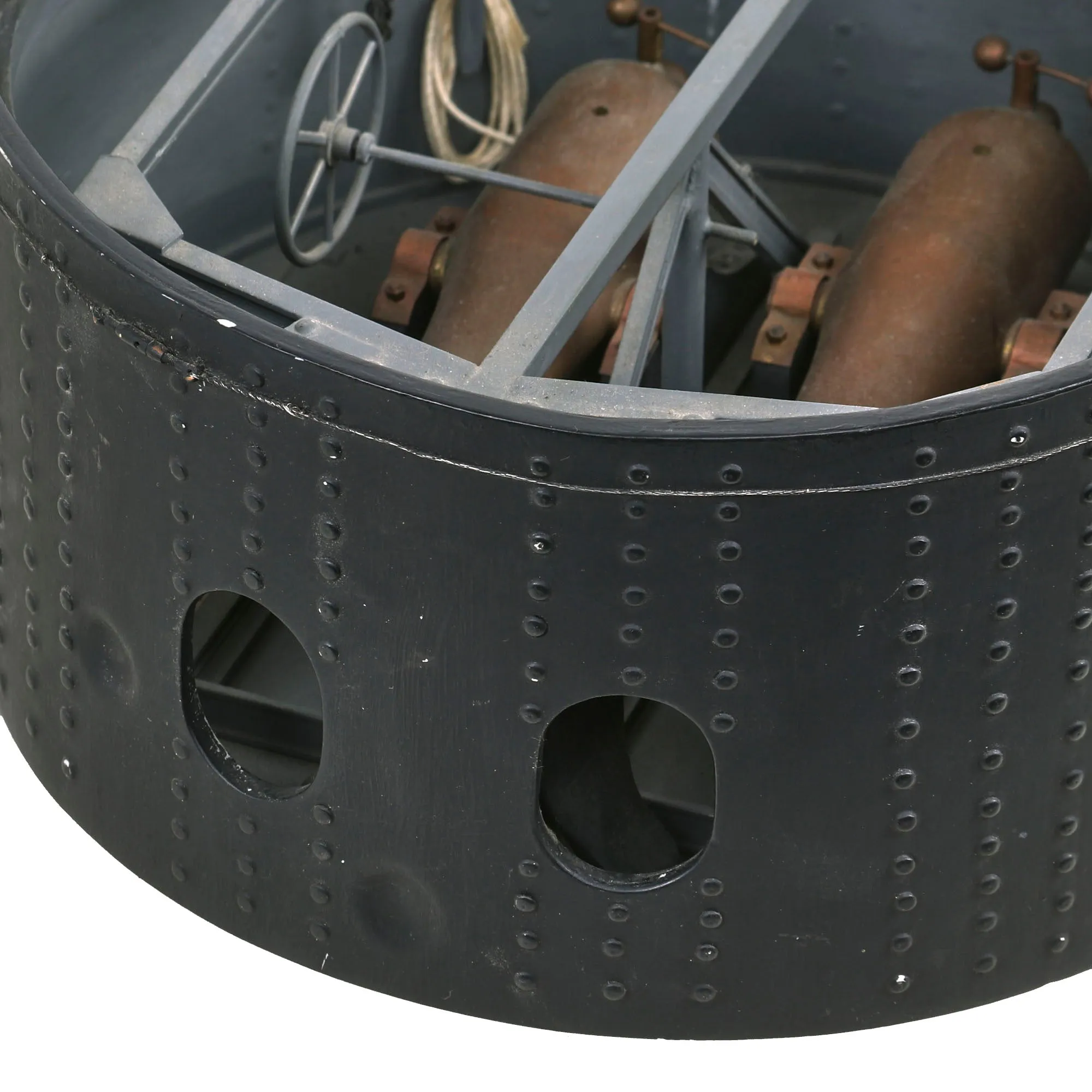 U.S. Contemporary Model of Civil War USS Monitor Ironclad Warship Turret by Navy Veteran and Award Winning Modeler John Ficklen