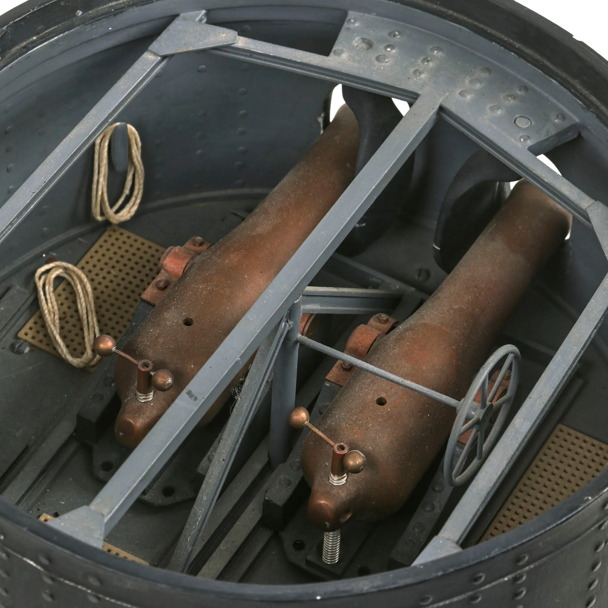 U.S. Contemporary Model of Civil War USS Monitor Ironclad Warship Turret by Navy Veteran and Award Winning Modeler John Ficklen