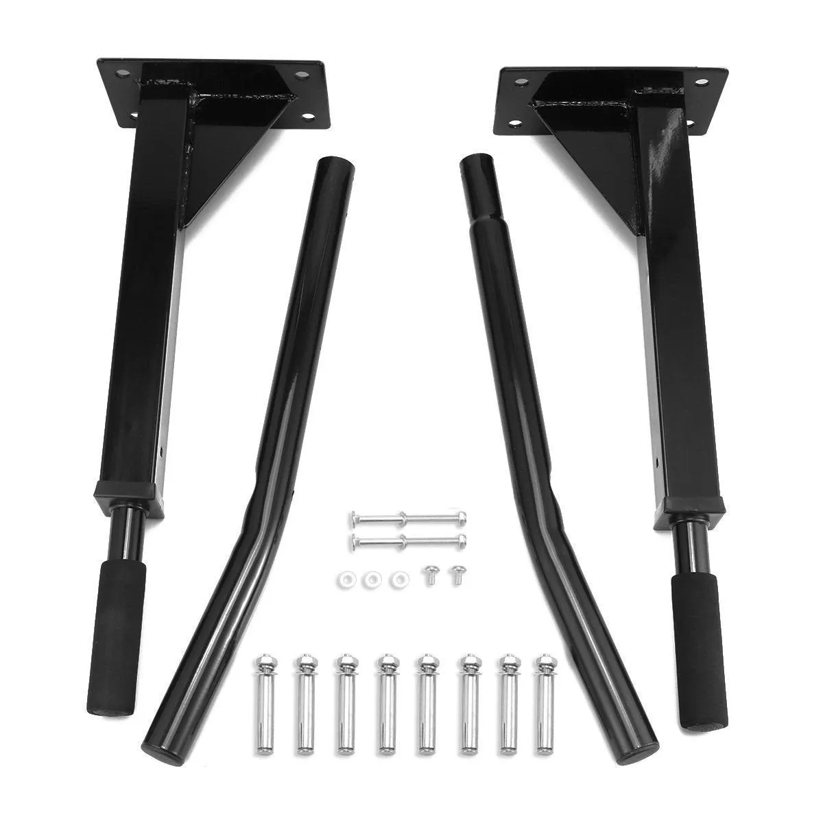 Wall Mounted Chin Up Bar Black