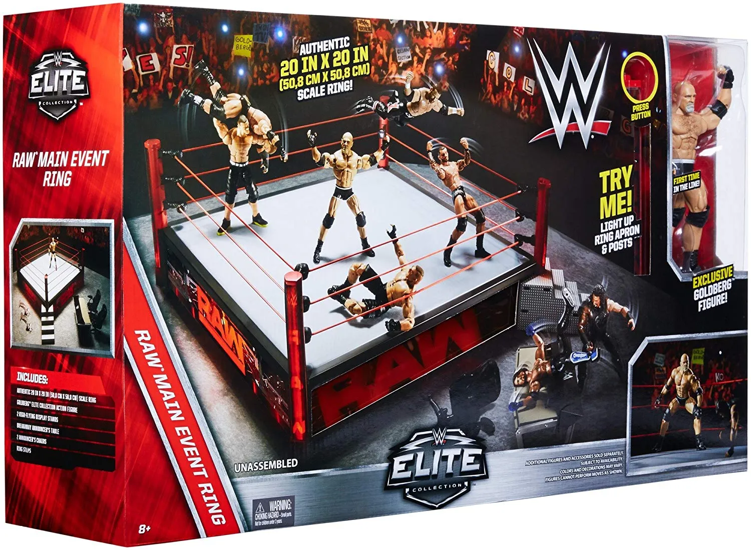 WWE Elite Collection Raw Main Event Ring Playset