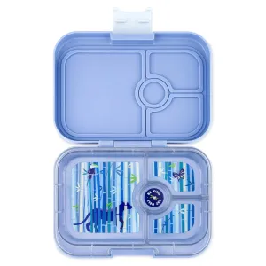 Yumbox Panino 4 Compartment Hazy Blue with Panther Tray